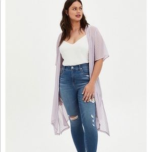 Torrid Purple Snakebite Kimono
